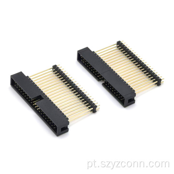 Conector de cabeçalho de caixa de passo de 2,54 mm reto 40P